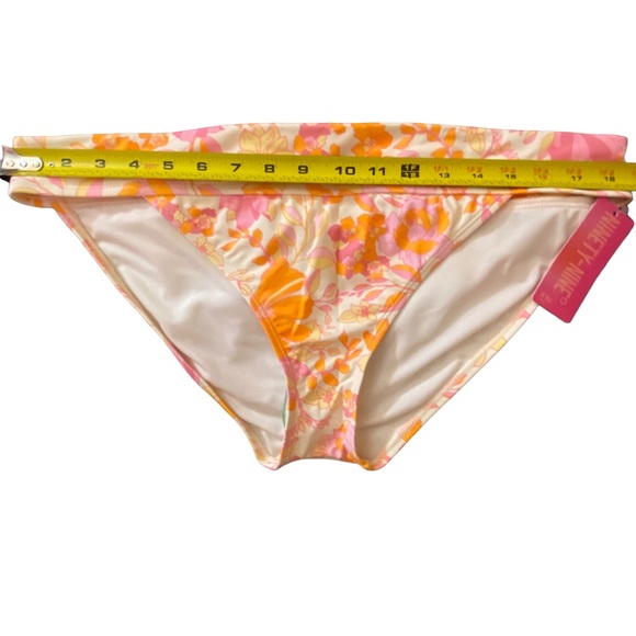 Juniors NWT Ninety-Nine Degrees Retro Bot Banded Hipster Swim Bottom Bikini XXL - Picture 6 of 7
